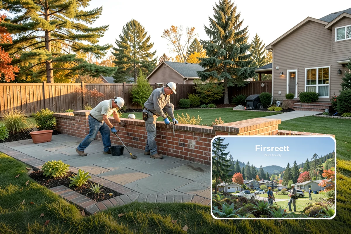 Stamped Concrete in Fircrest, Pierce County, WA - Authentic stone, brick, or slate appearance in one seamless slab