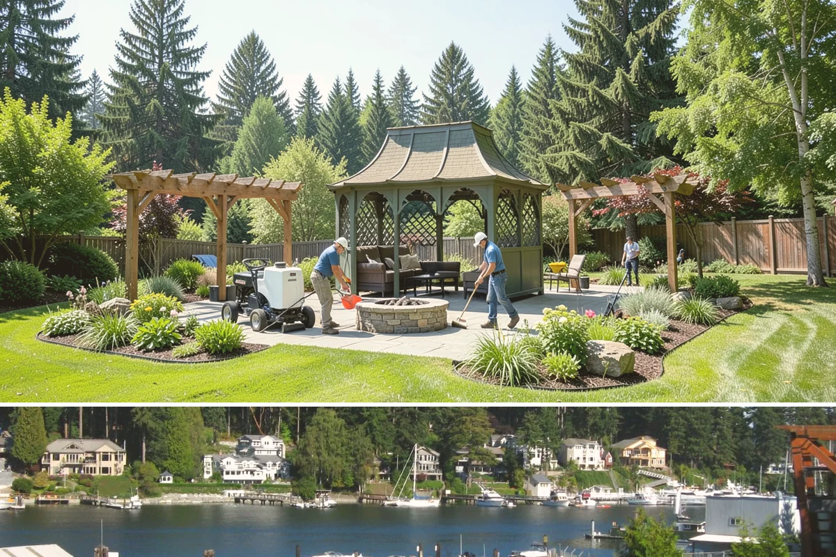 Stamped Concrete in Gig Harbor, Pierce County, WA - Stamping requires warm, dry days for proper timing and imprinting, making summer and early fall the most reliable seasons in the...
