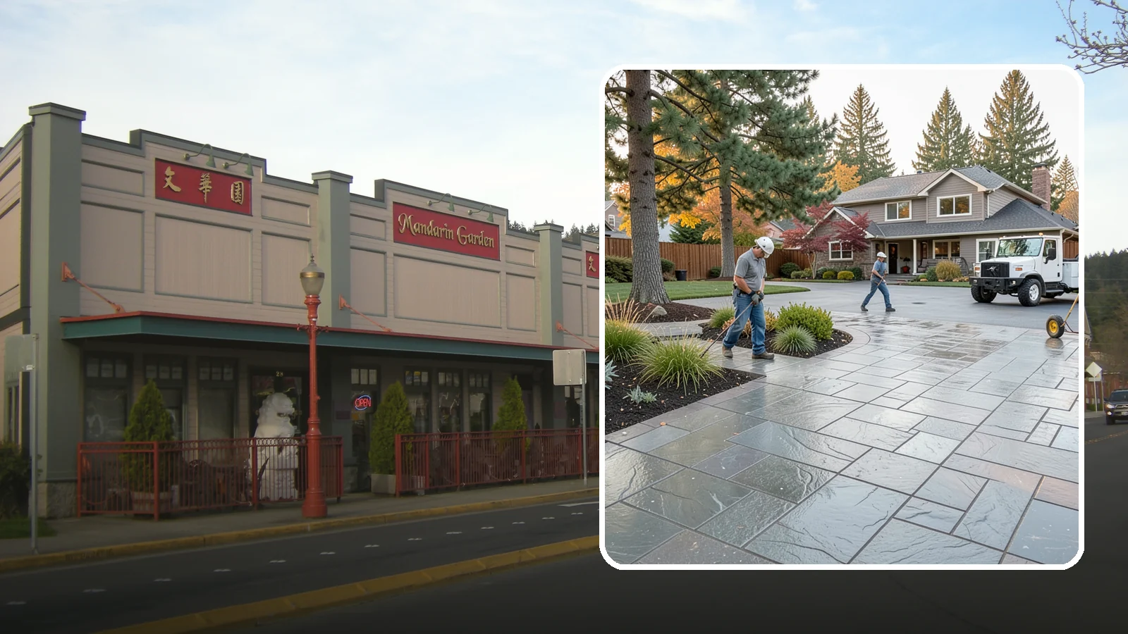 Stamped Concrete in Issaquah, King County, WA - We create stamped concrete that mimics natural stone, brick, or slate while resisting Pacific Northwest weathering.