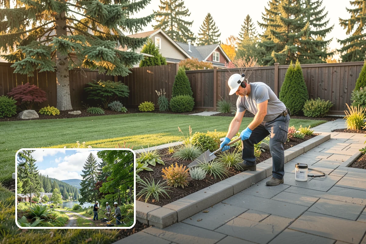 Stamped Concrete in Lake Forest Park, King County, WA - Authentic stone, brick, or slate appearance in one seamless slab