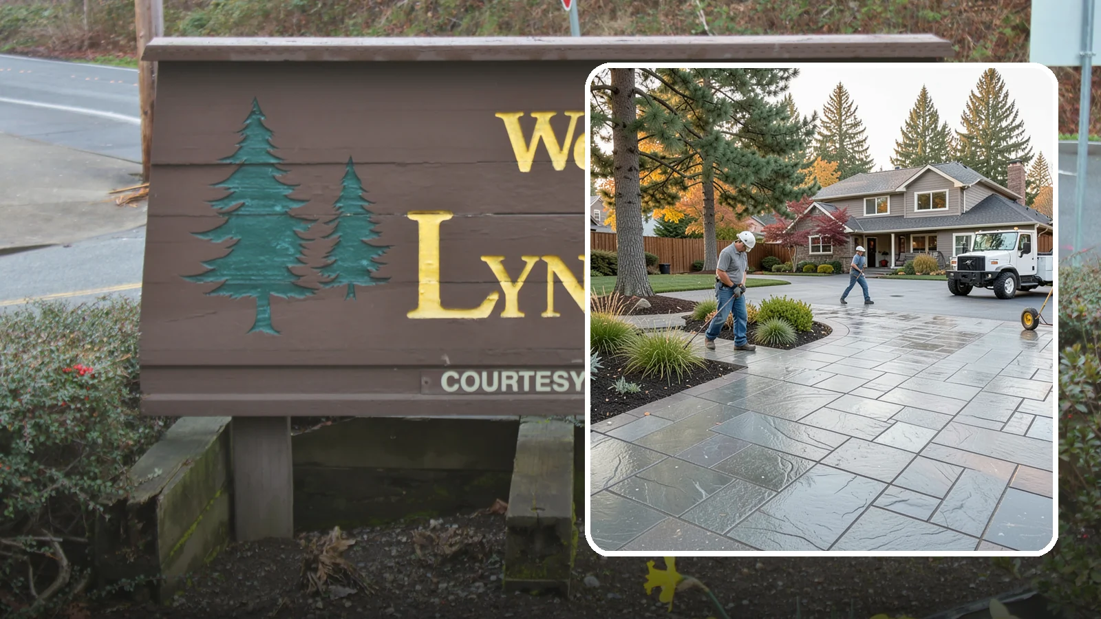 Stamped Concrete in Lynnwood, Snohomish County, WA - We create stamped concrete that mimics natural stone, brick, or slate while resisting Pacific Northwest weathering.