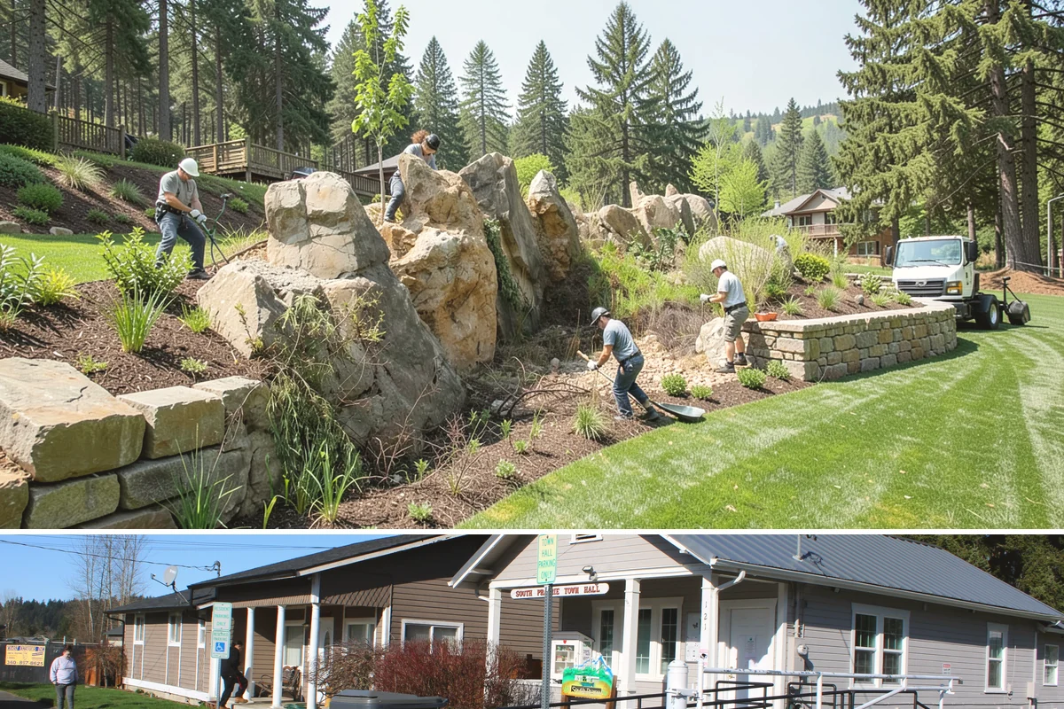 Stamped Concrete in South Prairie, Pierce County, WA - Stamping requires warm, dry days for proper timing and imprinting, making summer and early fall the most reliable seasons in the...
