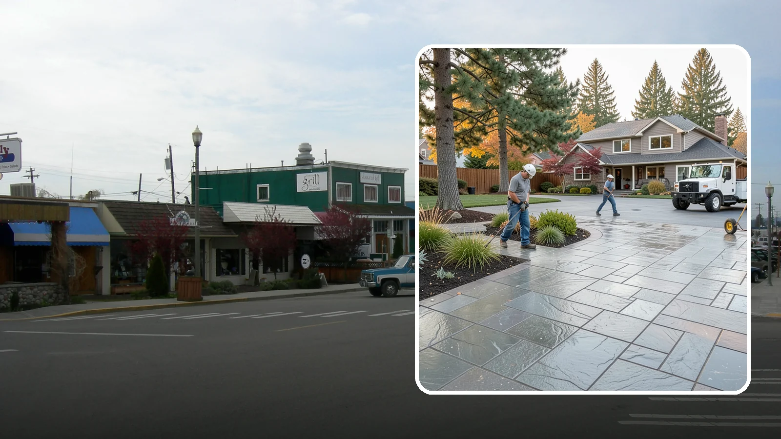 Stamped Concrete in Stanwood, Snohomish County, WA - We create stamped concrete that mimics natural stone, brick, or slate while resisting Pacific Northwest weathering.