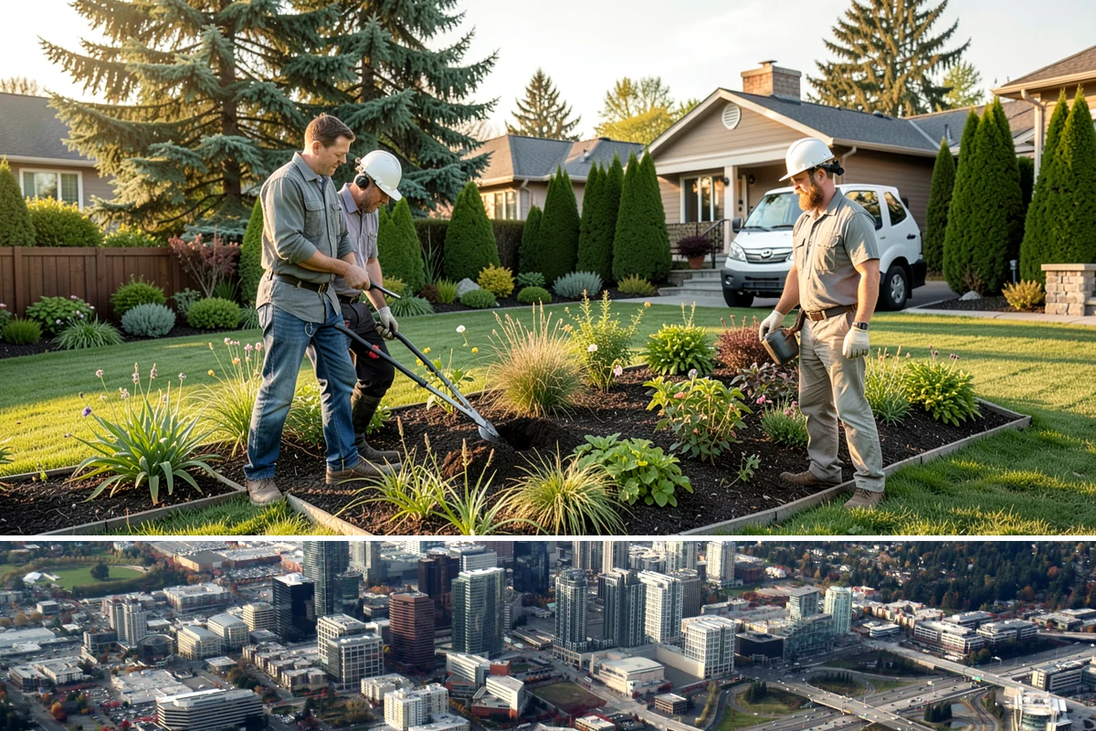 Standing Water Solutions in Bellevue, King County, WA - Assessment can happen during the wet season to see the problem in action, while installation is smoothest in drier months.