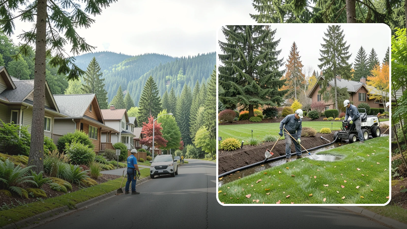 Standing Water Solutions in Darrington, Snohomish County, WA - We diagnose and correct persistent standing water using the right mix of grading, drains, and infiltration for your specific site.