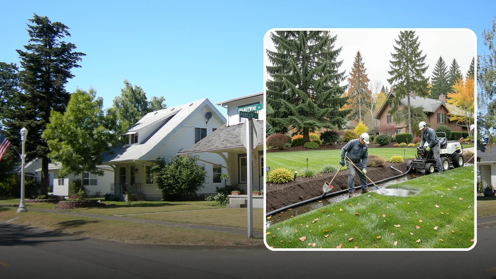 Standing Water Solutions in DuPont, Pierce County, WA - We diagnose and correct persistent standing water using the right mix of grading, drains, and infiltration for your specific site.