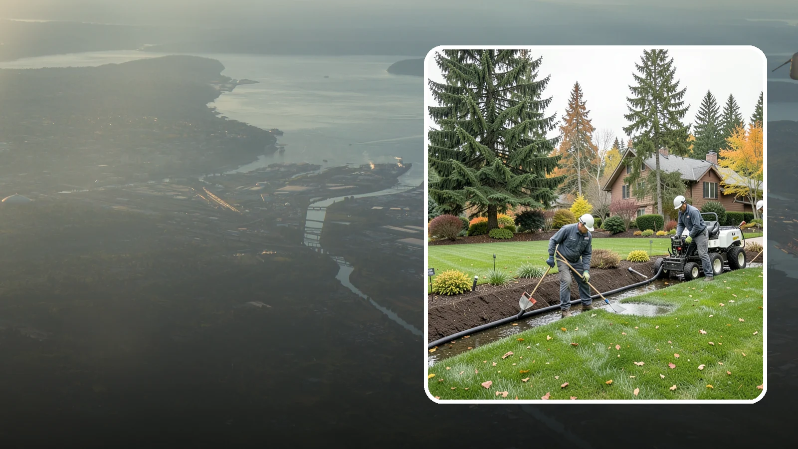 Standing Water Solutions in Fife, Pierce County, WA - We diagnose and correct persistent standing water using the right mix of grading, drains, and infiltration for your specific site.