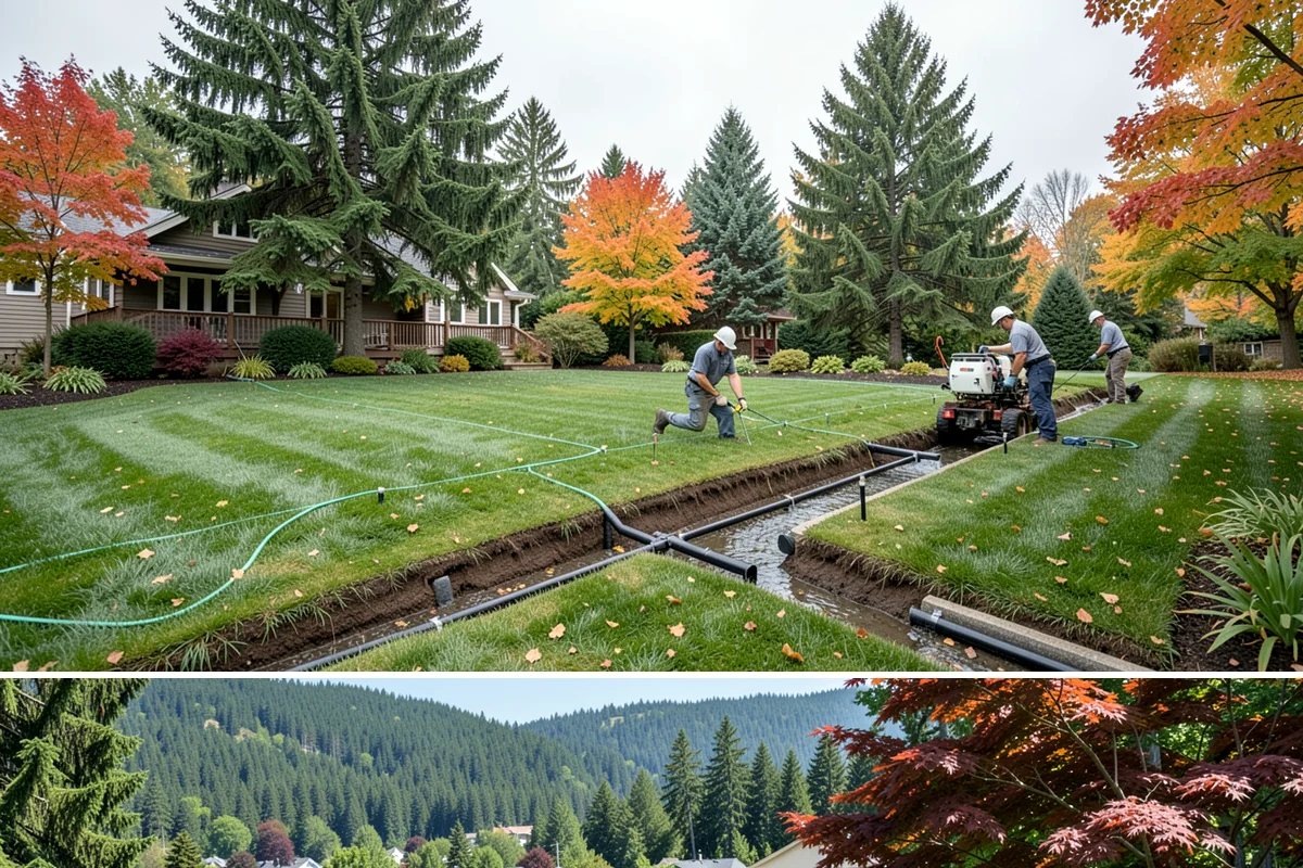 Standing Water Solutions in Index, Snohomish County, WA - Assessment can happen during the wet season to see the problem in action, while installation is smoothest in drier months.