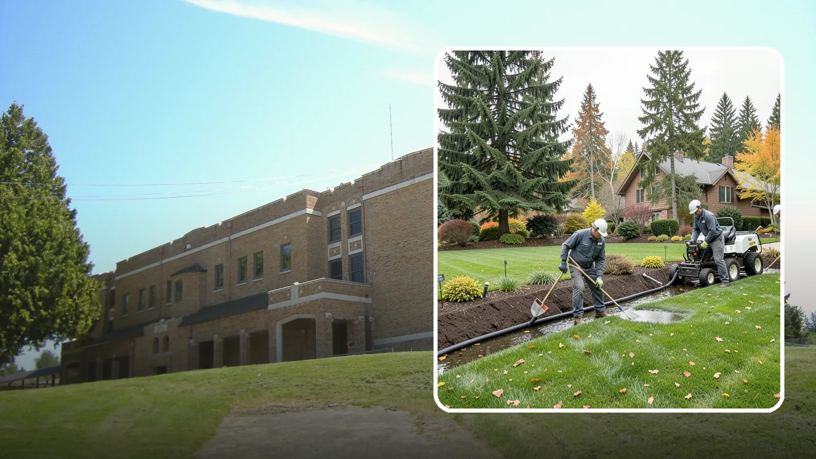 Standing Water Solutions in Maple Valley, King County, WA - We diagnose and correct persistent standing water using the right mix of grading, drains, and infiltration for your specific site.