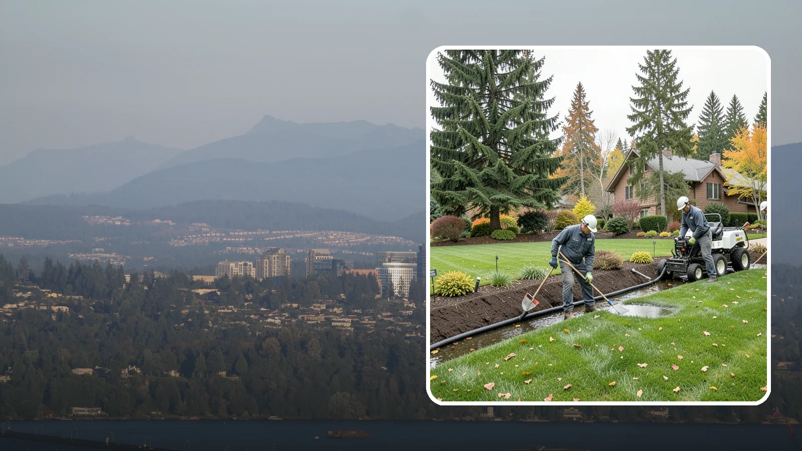 Standing Water Solutions in Medina, King County, WA - We diagnose and correct persistent standing water using the right mix of grading, drains, and infiltration for your specific site.