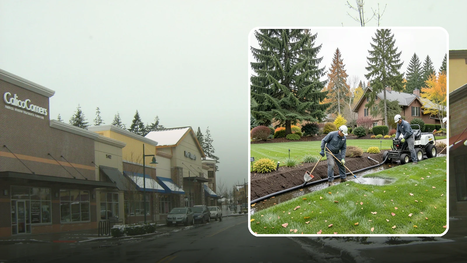 Standing Water Solutions in Mill Creek, Snohomish County, WA - We diagnose and correct persistent standing water using the right mix of grading, drains, and infiltration for your specific site.