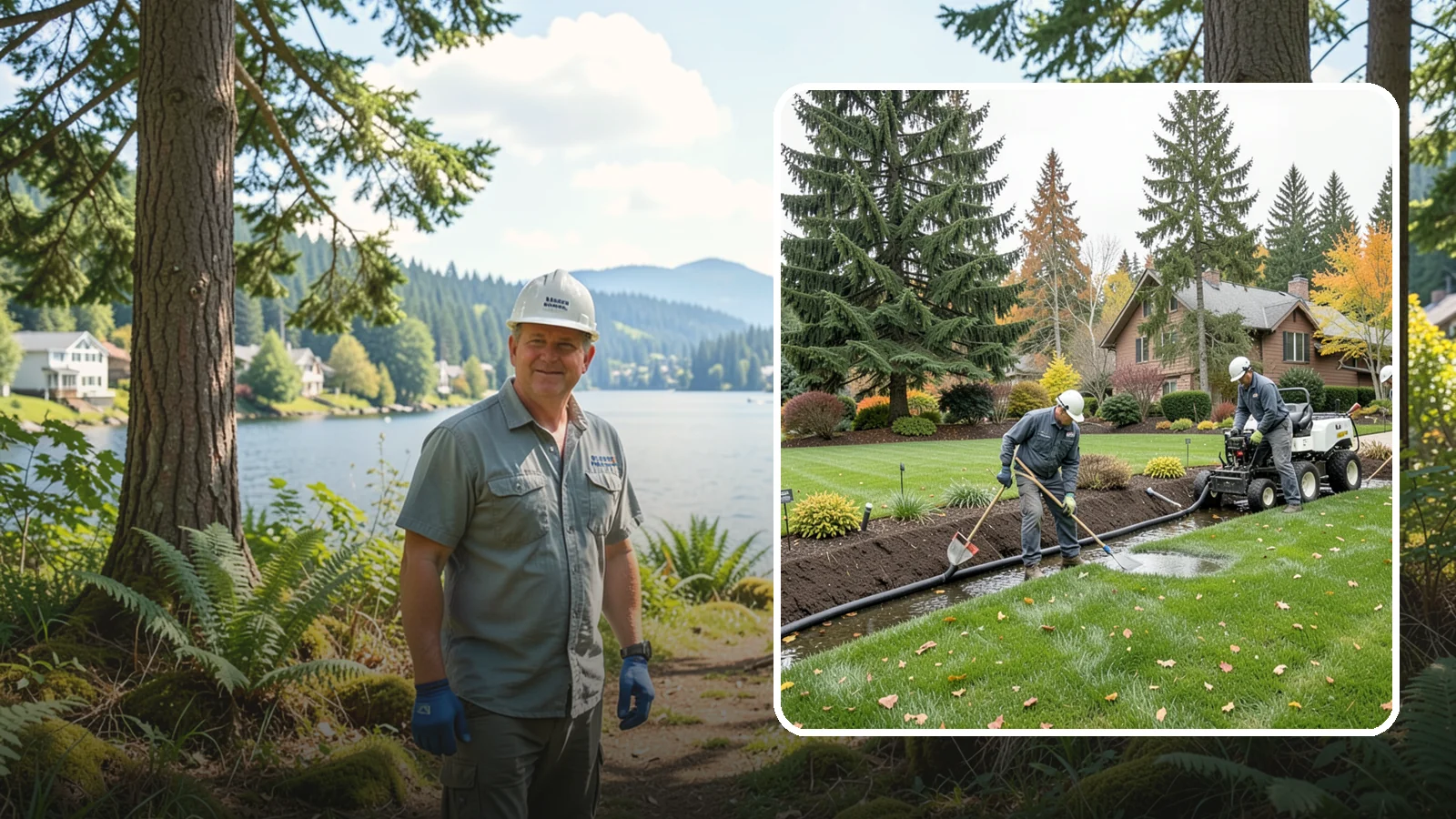 Standing Water Solutions in Milton, King County, WA - We diagnose and correct persistent standing water using the right mix of grading, drains, and infiltration for your specific site.