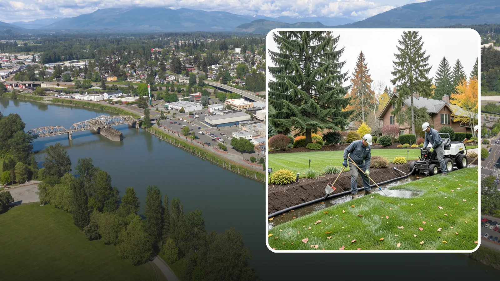 Standing Water Solutions in Mount Vernon, Skagit County, WA - We diagnose and correct persistent standing water using the right mix of grading, drains, and infiltration for your specific site.