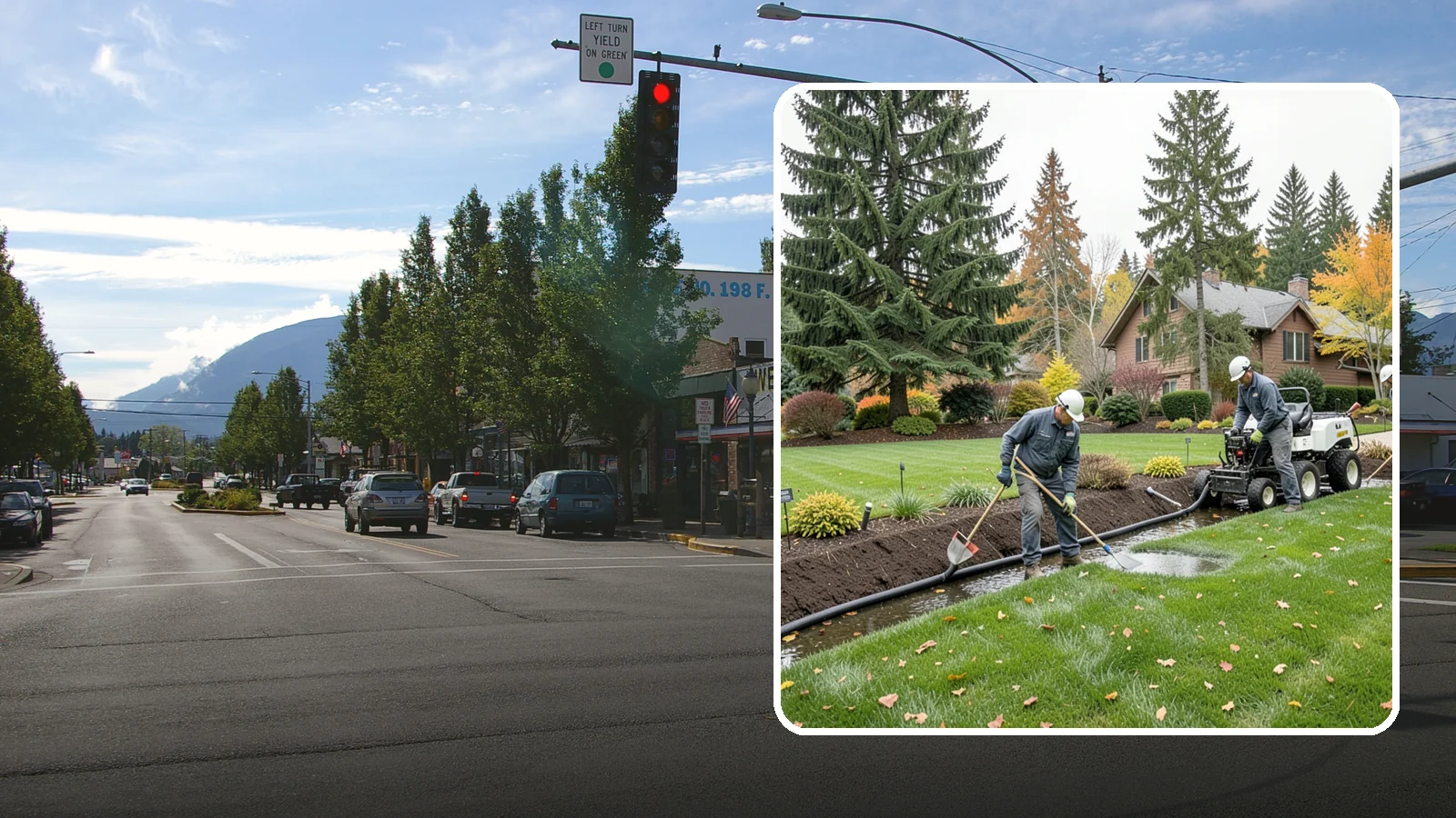 Standing Water Solutions in North Bend, King County, WA - We diagnose and correct persistent standing water using the right mix of grading, drains, and infiltration for your specific site.