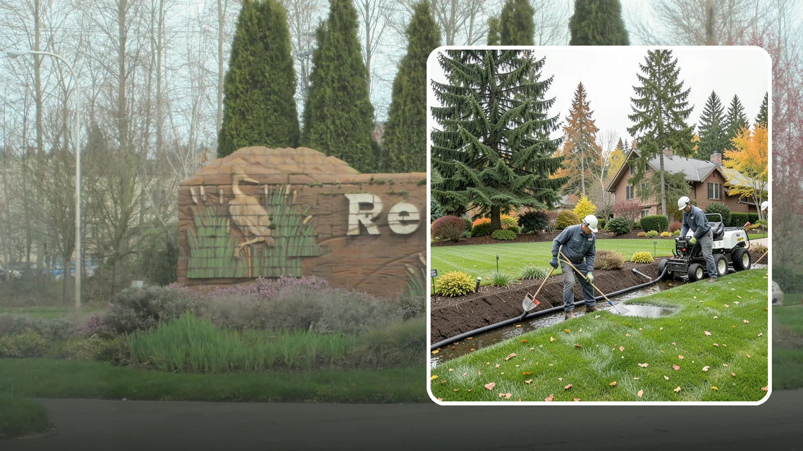Standing Water Solutions in Renton, King County, WA - We diagnose and correct persistent standing water using the right mix of grading, drains, and infiltration for your specific site.