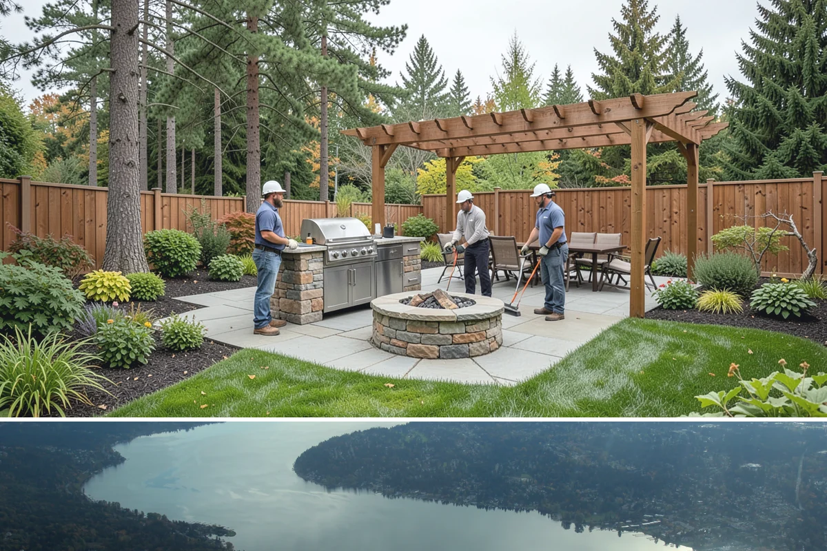 Standing Water Solutions in Sammamish, King County, WA - Assessment can happen during the wet season to see the problem in action, while installation is smoothest in drier months.