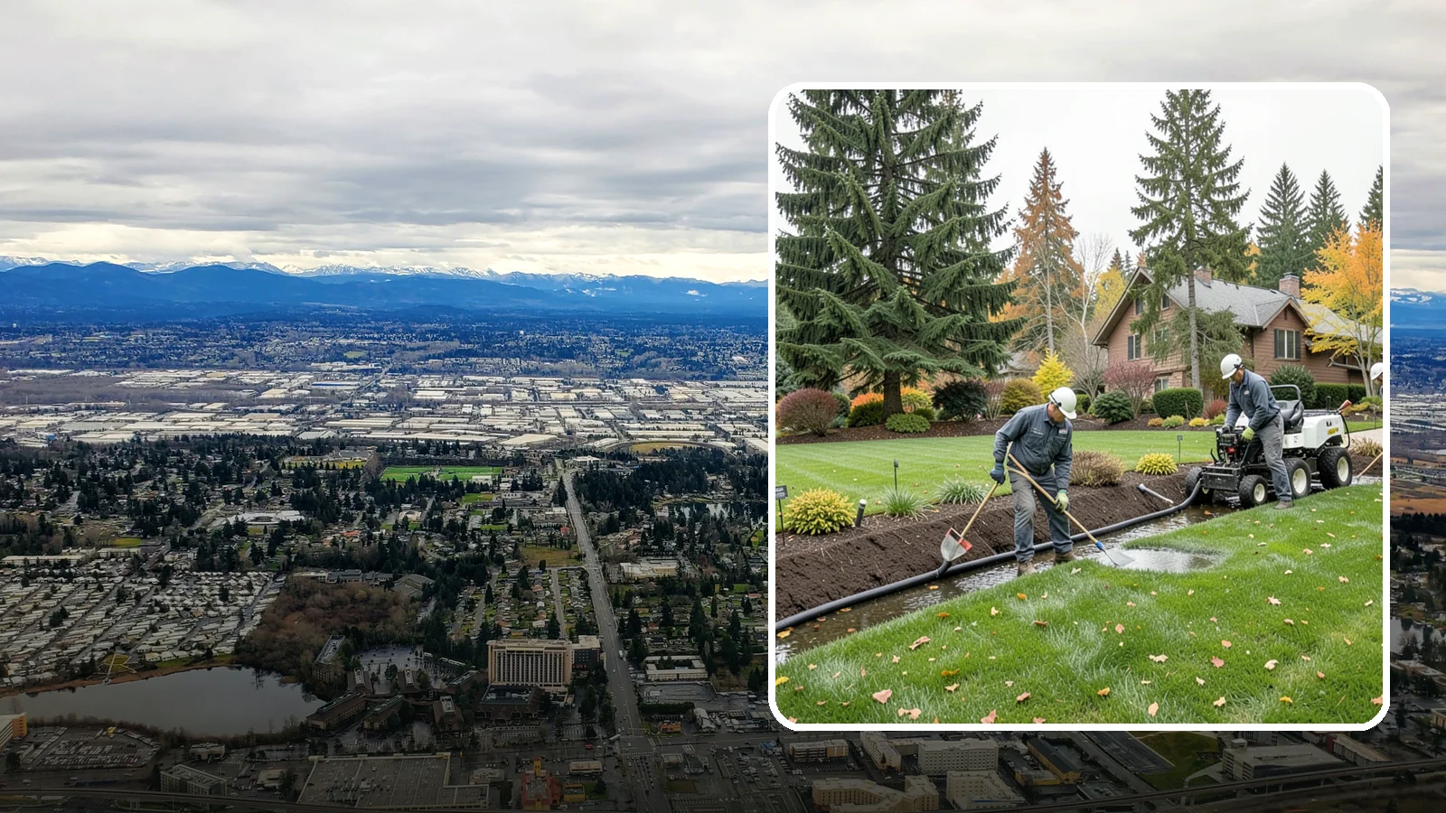 Standing Water Solutions in SeaTac, King County, WA - We diagnose and correct persistent standing water using the right mix of grading, drains, and infiltration for your specific site.