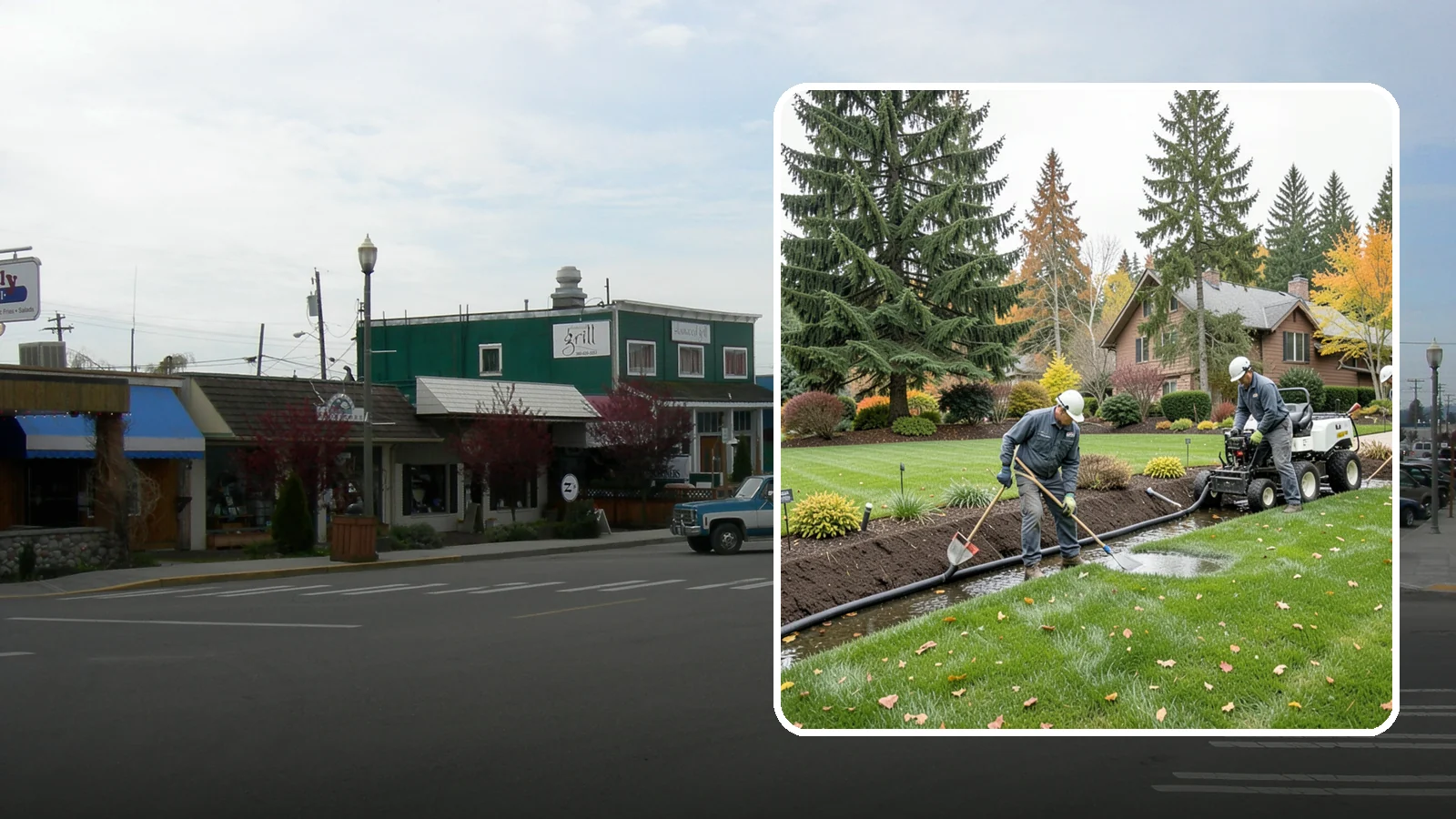 Standing Water Solutions in Stanwood, Snohomish County, WA - We diagnose and correct persistent standing water using the right mix of grading, drains, and infiltration for your specific site.