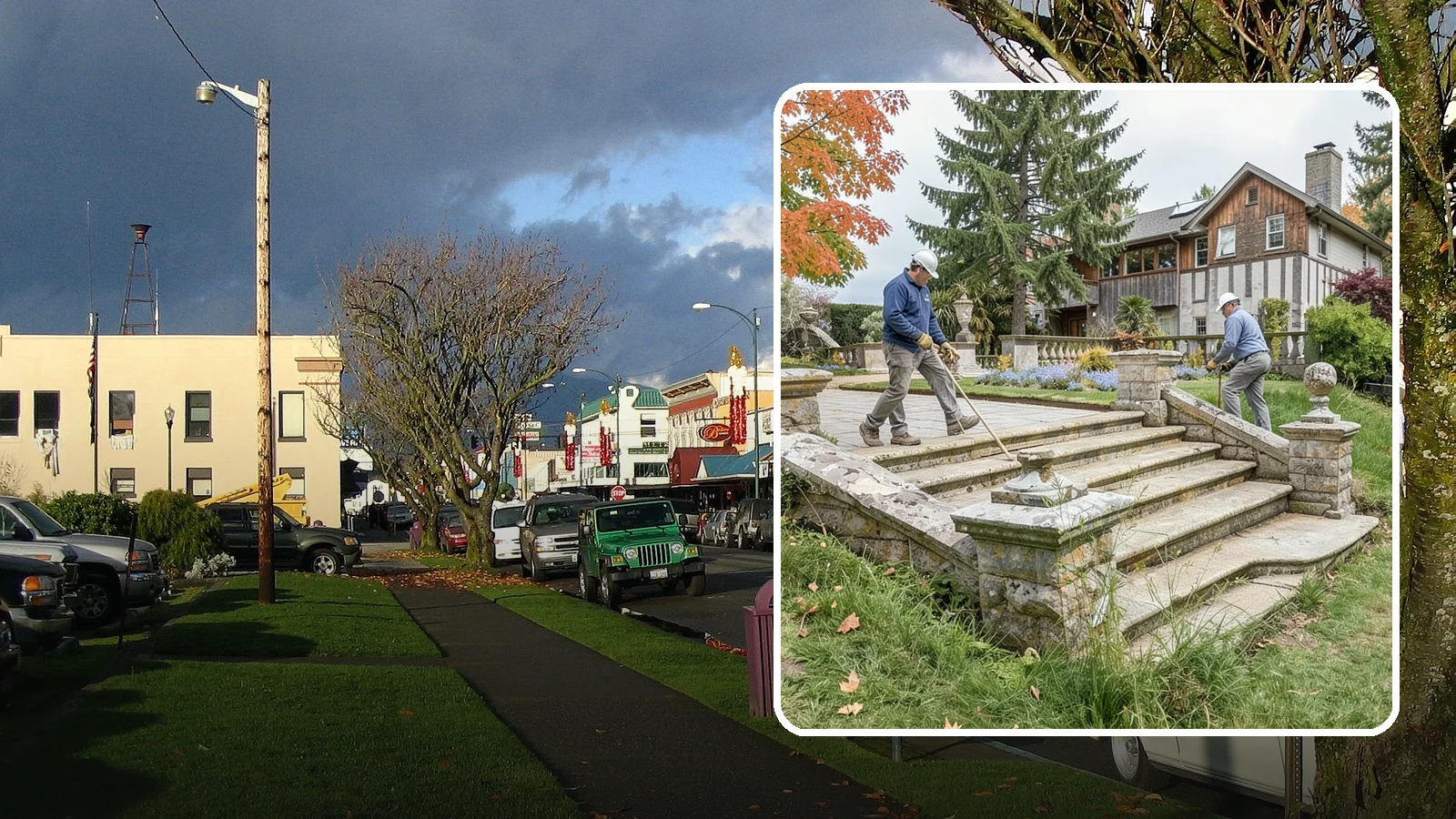Stone Steps Installation in Arlington, Snohomish County, WA - Natural stone steps that safely and beautifully connect changes in grade throughout your landscape.