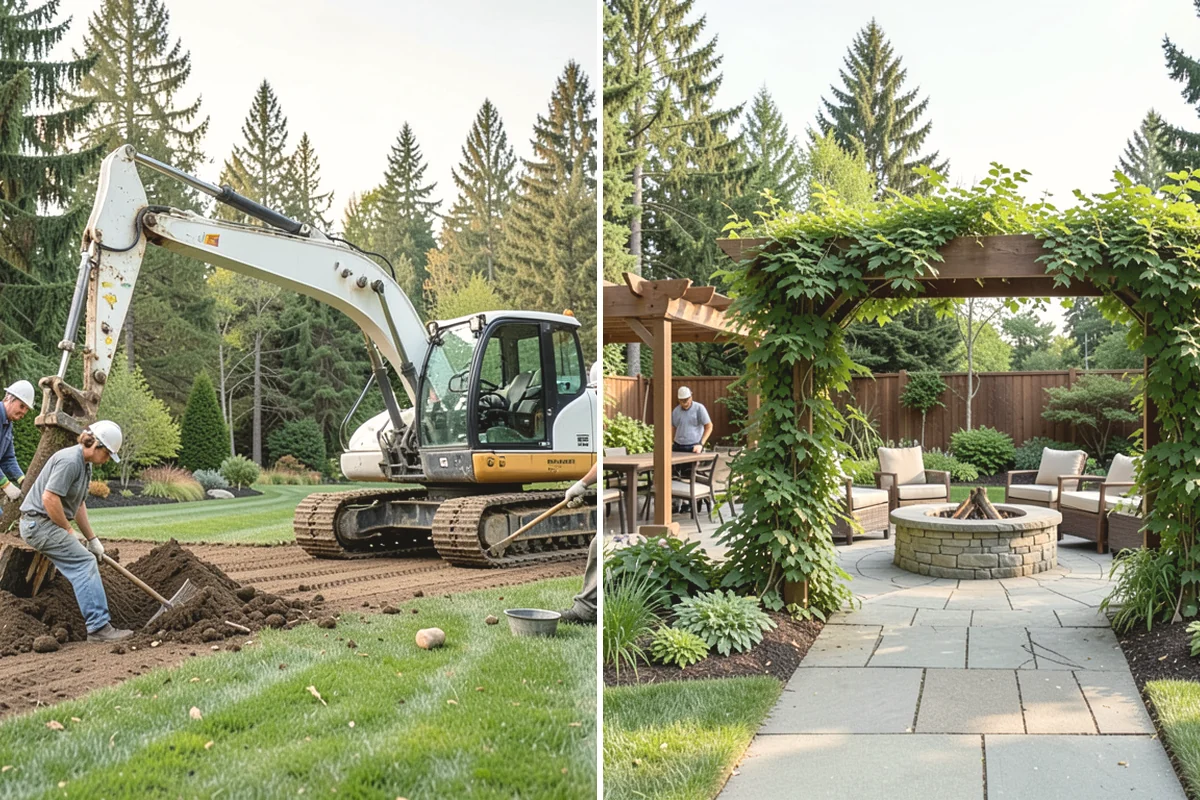 Stone Steps Installation in Carnation, King County, WA - Assess the grade and step layout