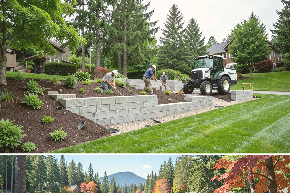 Stone Steps Installation in Covington, King County, WA - Best built spring through fall.