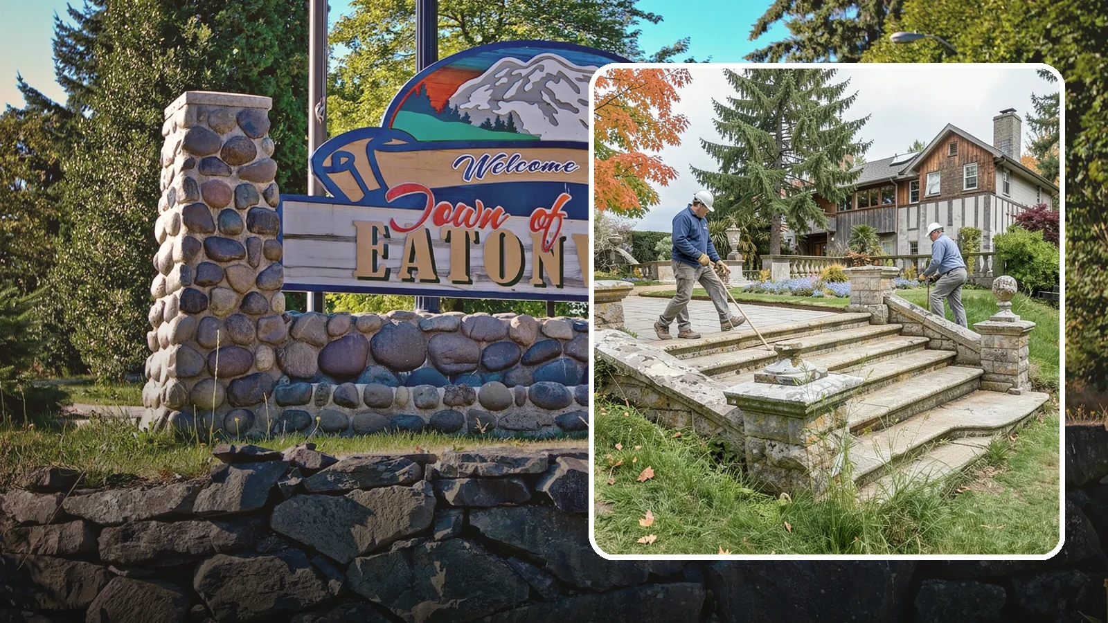 Stone Steps Installation in Eatonville, Pierce County, WA - Natural stone steps that safely and beautifully connect changes in grade throughout your landscape.