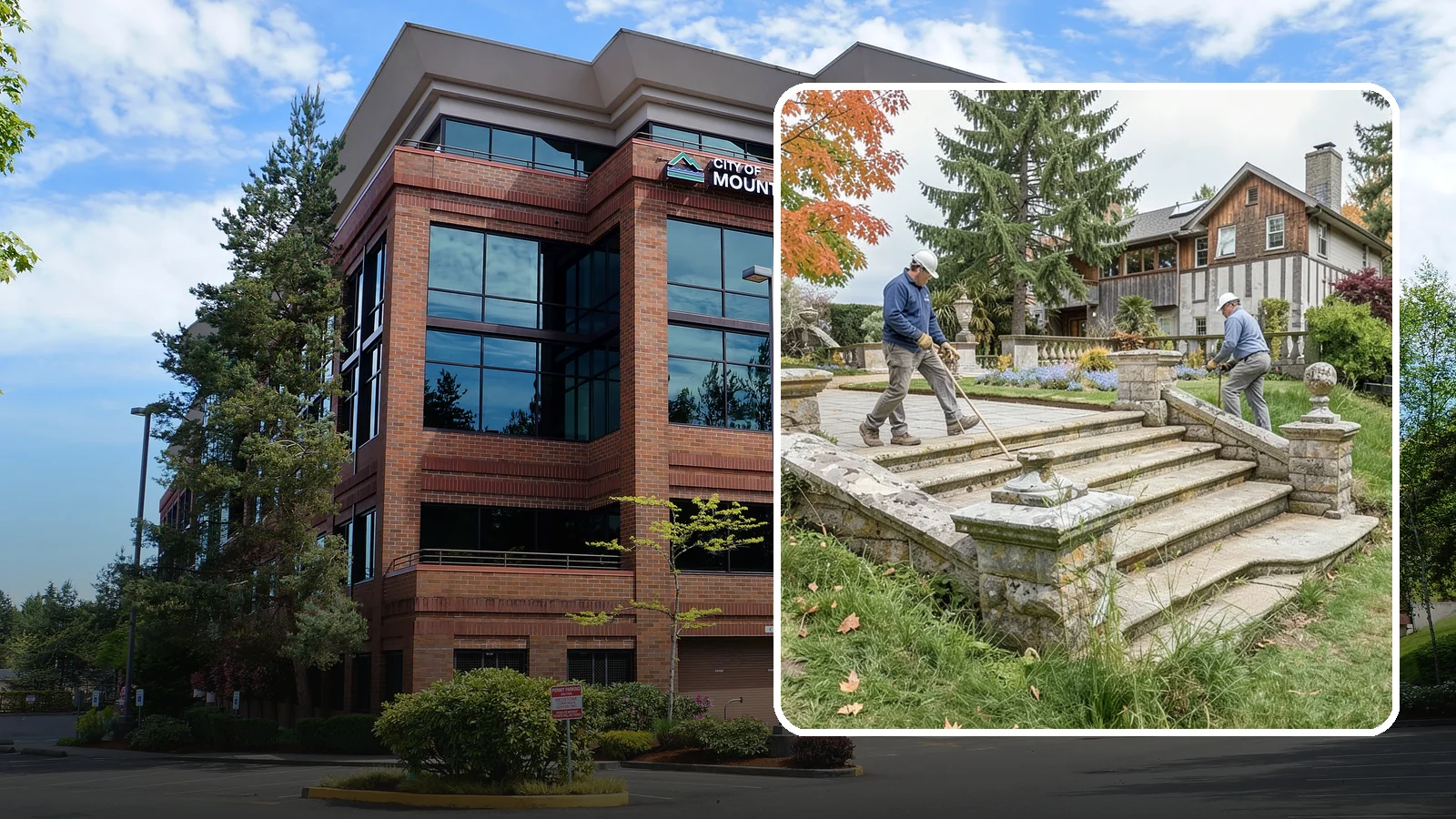 Stone Steps Installation in Mountlake Terrace, Snohomish County, WA - Natural stone steps that safely and beautifully connect changes in grade throughout your landscape.