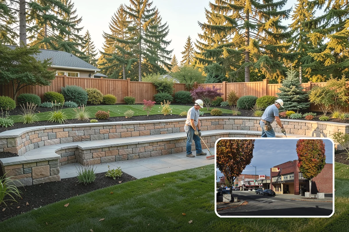 Stone Steps Installation in Puyallup, Pierce County, WA - Safe passage across grade changes