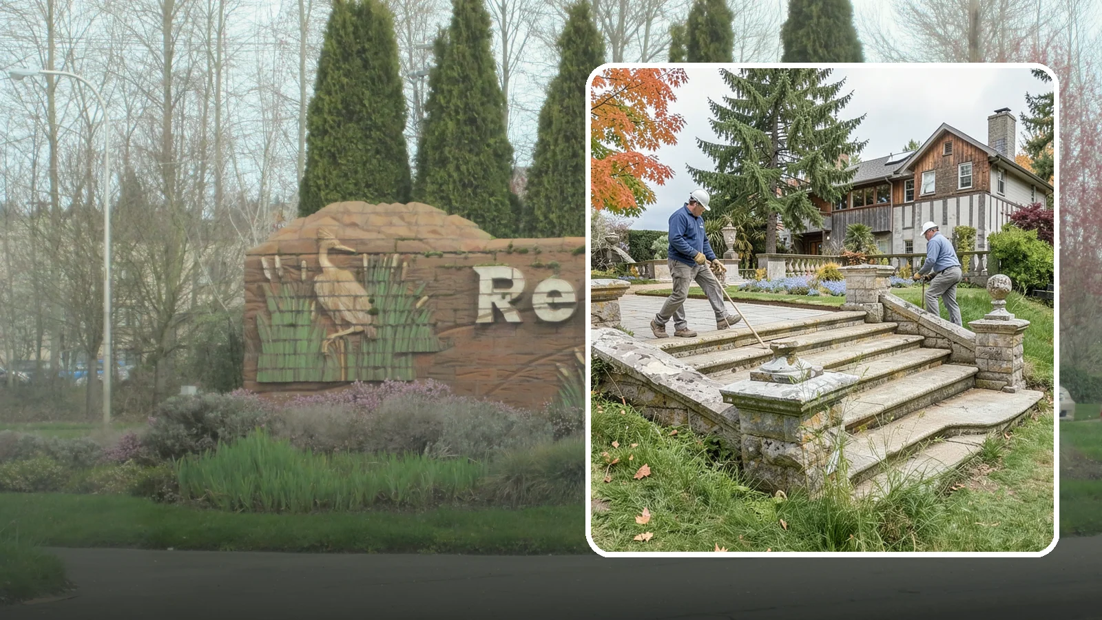 Stone Steps Installation in Renton, King County, WA - Natural stone steps that safely and beautifully connect changes in grade throughout your landscape.