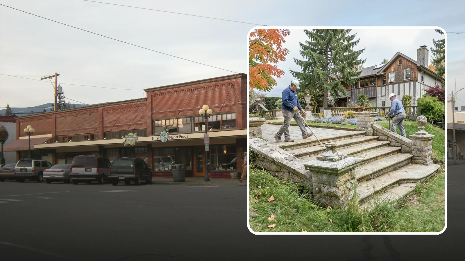 Stone Steps Installation in Sedro-Woolley, Skagit County, WA - Natural stone steps that safely and beautifully connect changes in grade throughout your landscape.
