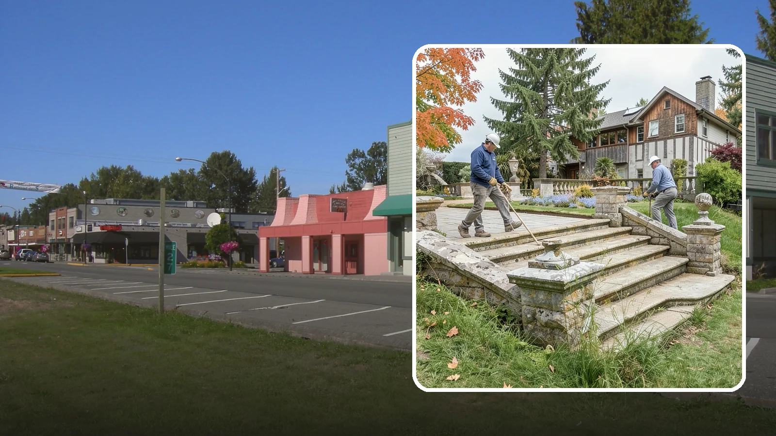 Stone Steps Installation in Snoqualmie, King County, WA - Natural stone steps that safely and beautifully connect changes in grade throughout your landscape.