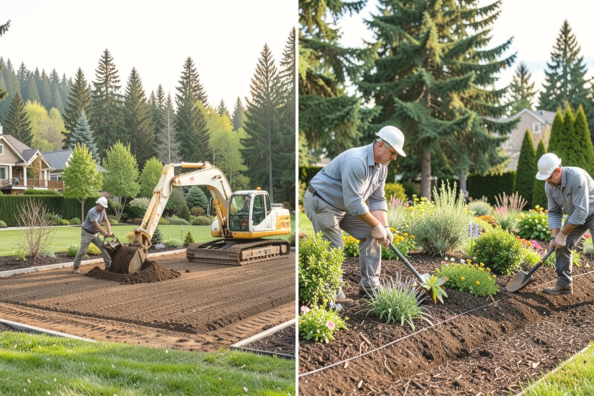 Stone Steps Installation in Tacoma, Pierce County, WA - Assess the grade and step layout
