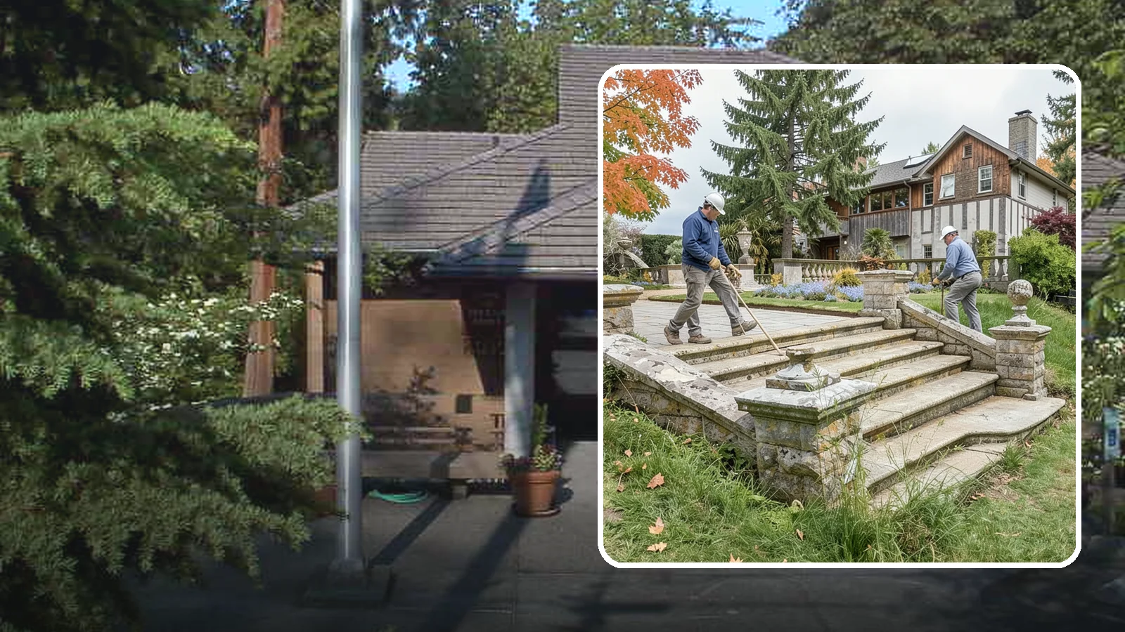 Stone Steps Installation in Yarrow Point, King County, WA - Natural stone steps that safely and beautifully connect changes in grade throughout your landscape.