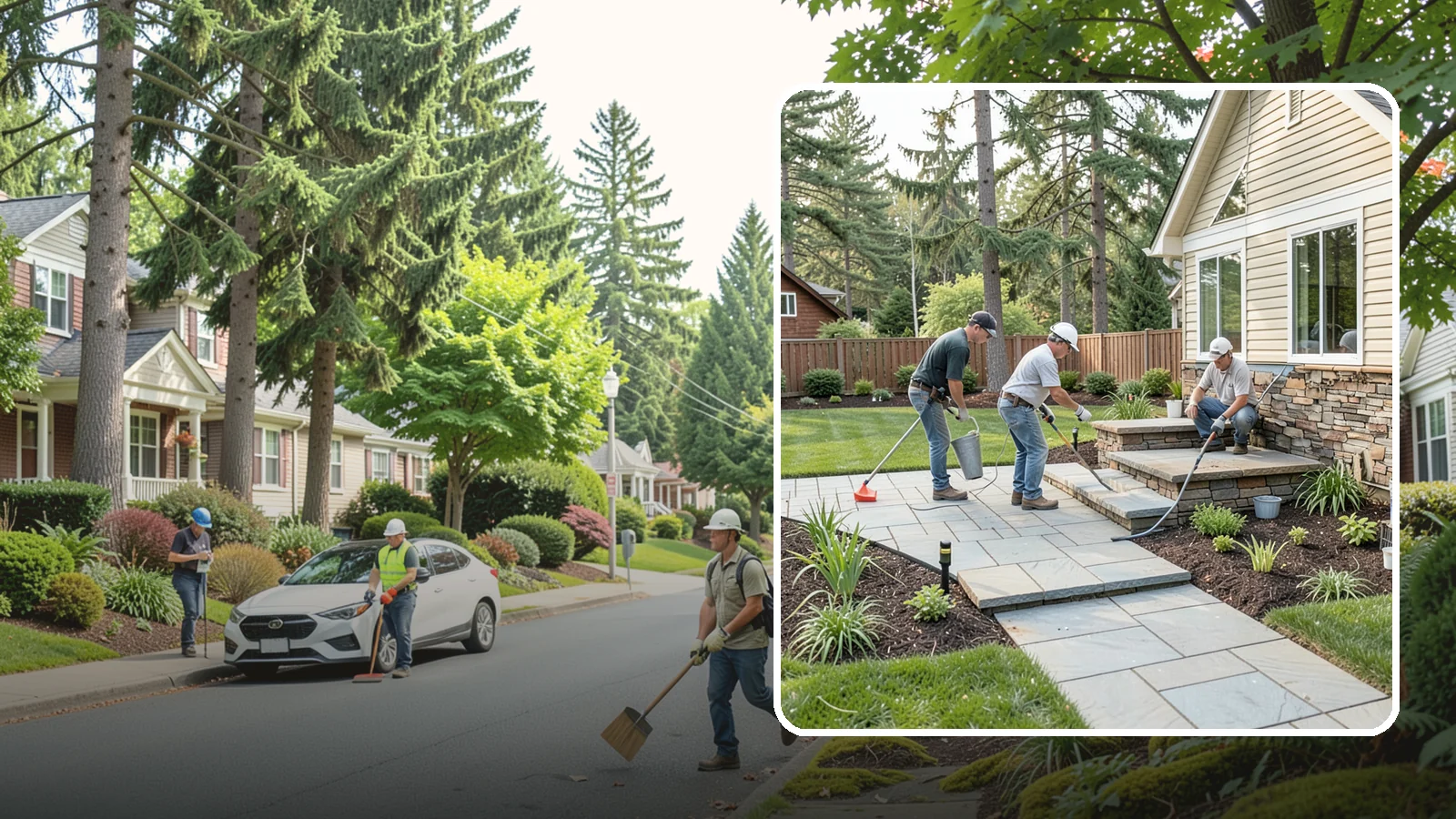 Stone Veneer Installation in Beaux Arts Village, King County, WA - Stone veneer that transforms walls, pillars, and features with the look of solid stone at lower cost.