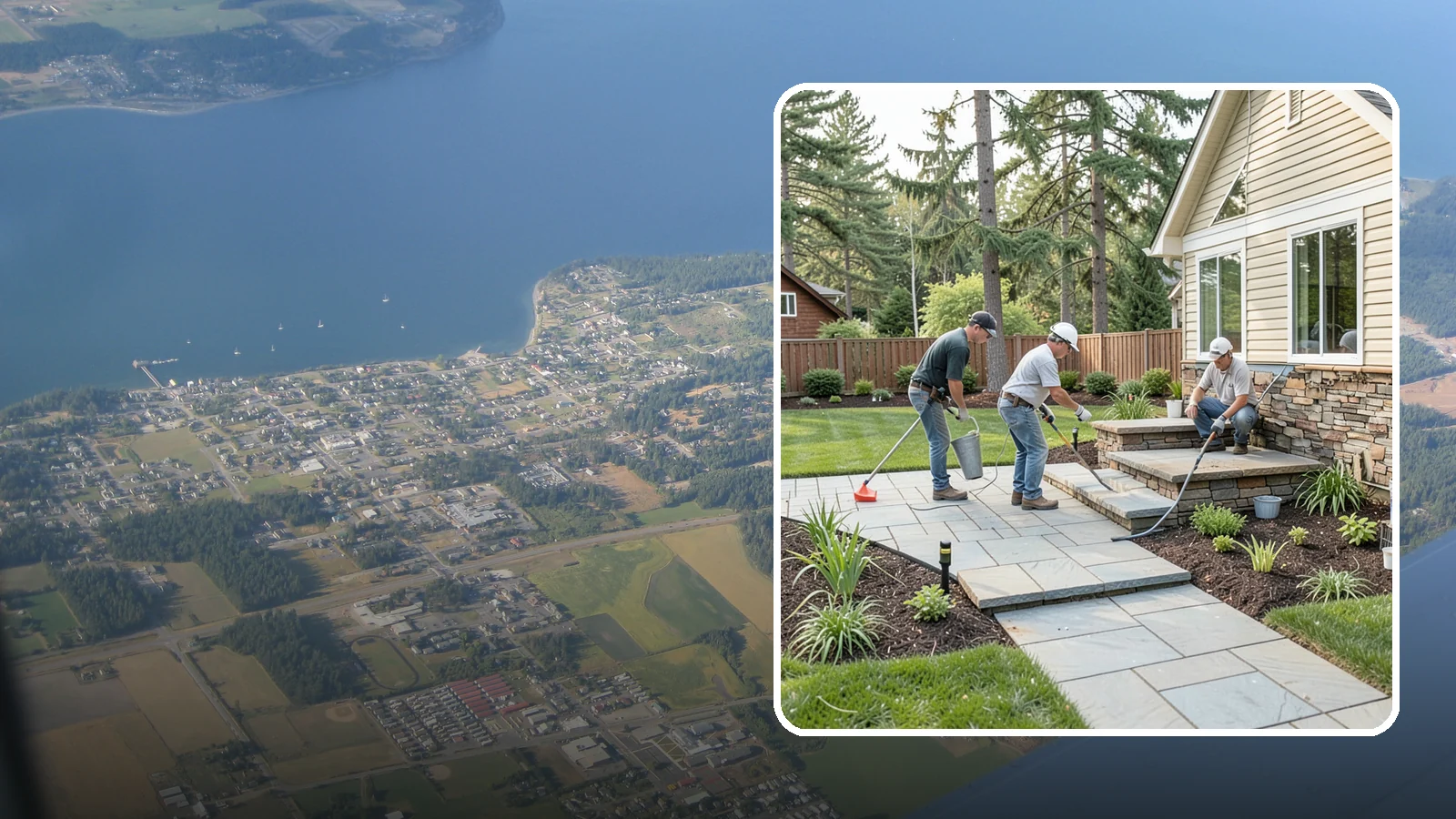 Stone Veneer Installation in Coupeville, Island County, WA - Stone veneer that transforms walls, pillars, and features with the look of solid stone at lower cost.