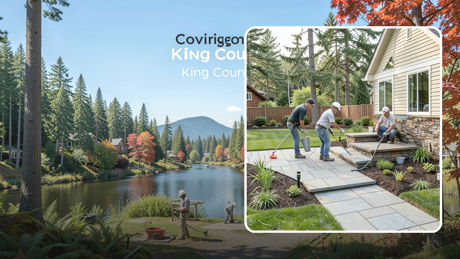 Stone Veneer Installation in Covington, King County, WA - Stone veneer that transforms walls, pillars, and features with the look of solid stone at lower cost.