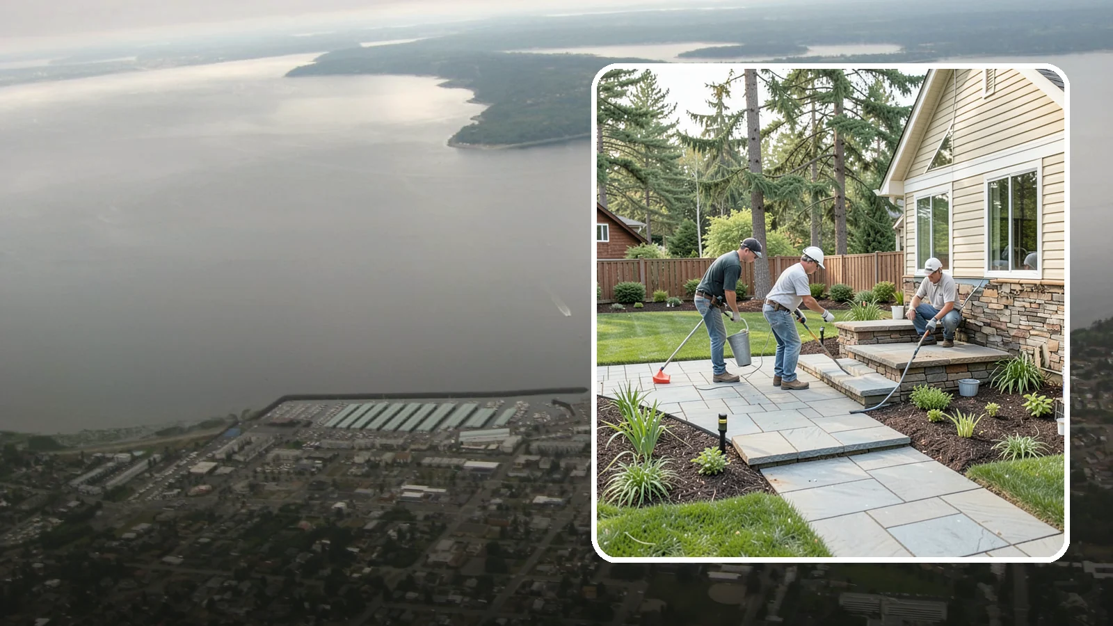 Stone Veneer Installation in Des Moines, King County, WA - Stone veneer that transforms walls, pillars, and features with the look of solid stone at lower cost.