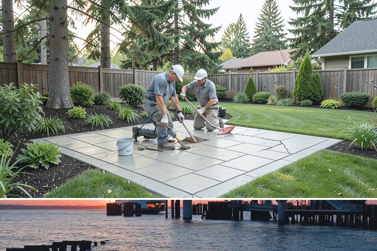 Stone Veneer Installation in Edmonds, Snohomish County, WA - Best installed spring through fall.