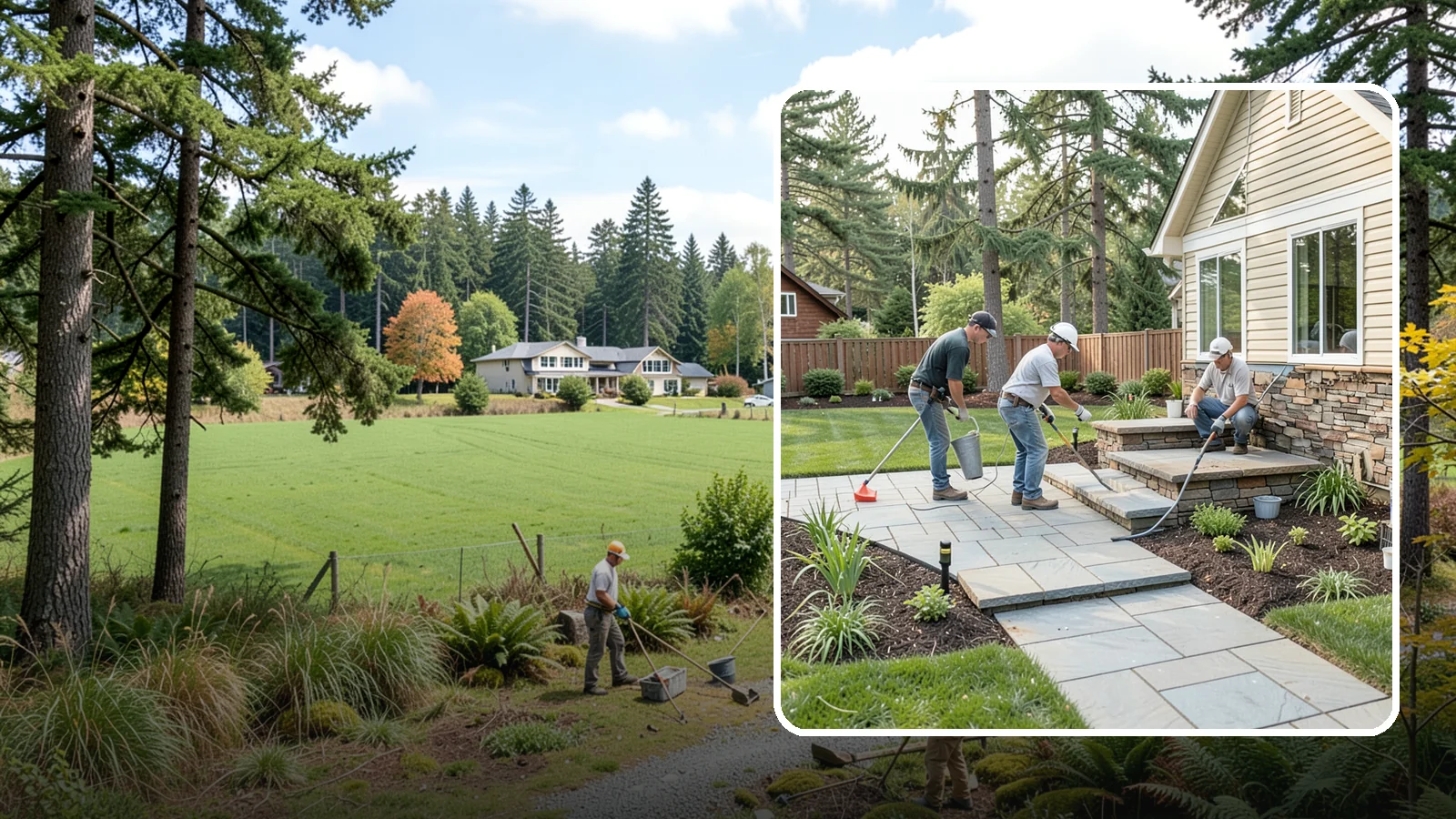 Stone Veneer Installation in Lyman, Skagit County, WA - Stone veneer that transforms walls, pillars, and features with the look of solid stone at lower cost.