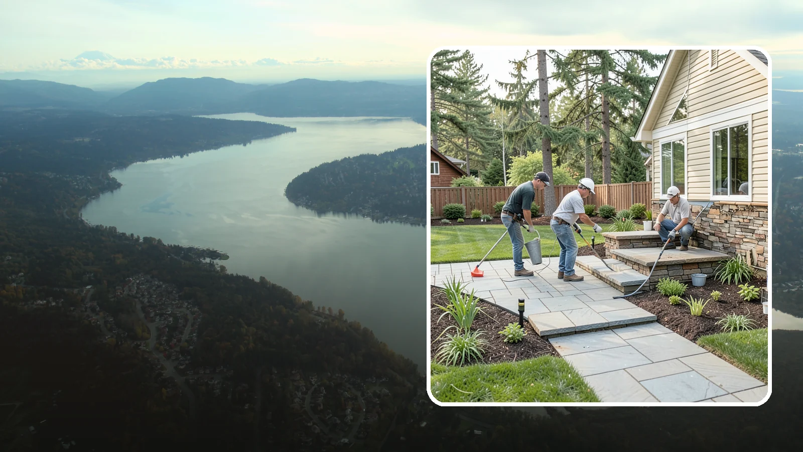 Stone Veneer Installation in Sammamish, King County, WA - Stone veneer that transforms walls, pillars, and features with the look of solid stone at lower cost.
