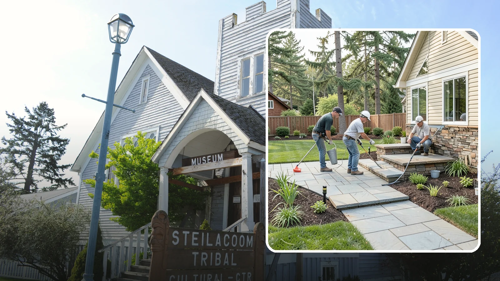 Stone Veneer Installation in Steilacoom, Pierce County, WA - Stone veneer that transforms walls, pillars, and features with the look of solid stone at lower cost.