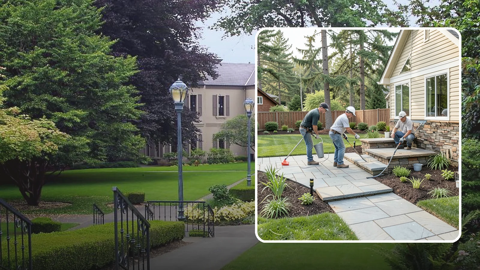 Stone Veneer Installation in Woodinville, King County, WA - Stone veneer that transforms walls, pillars, and features with the look of solid stone at lower cost.