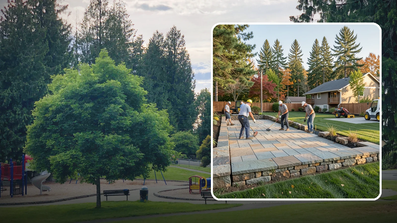 Stone Wall Installation in Bonney Lake, Pierce County, WA - We construct natural stone walls that combine timeless appearance with the drainage needed for wet-climate durability.