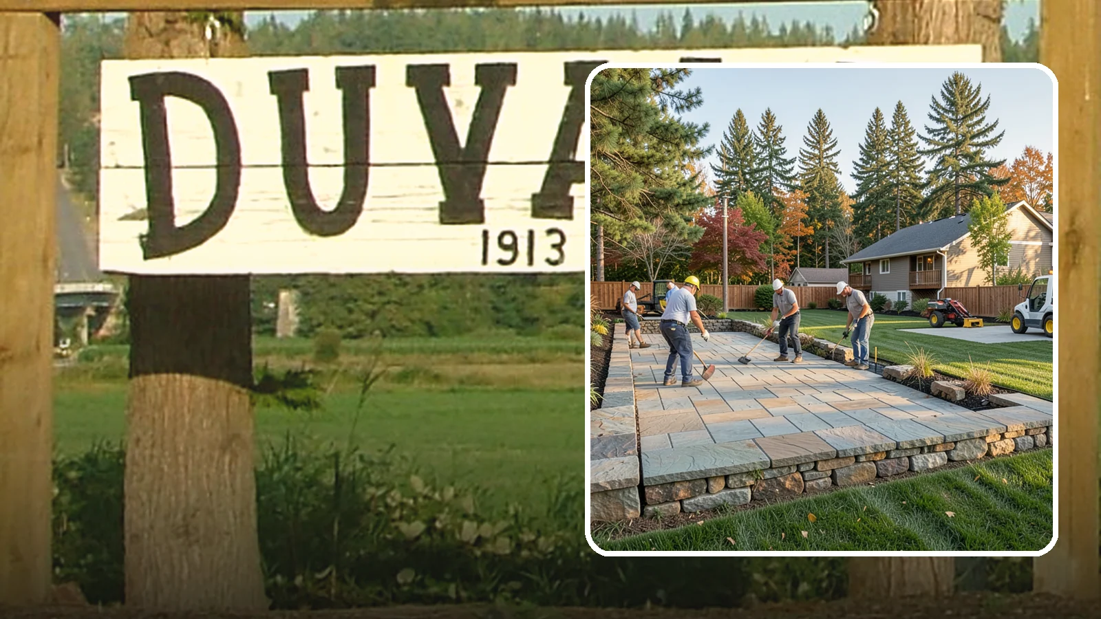 Stone Wall Installation in Duvall, King County, WA - We construct natural stone walls that combine timeless appearance with the drainage needed for wet-climate durability.