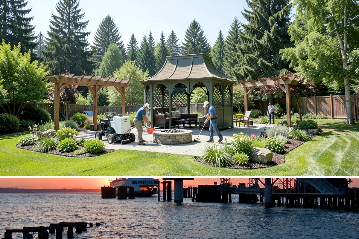 Stone Wall Installation in Edmonds, Snohomish County, WA - The dry summer months ease excavation and stone setting, and let any mortar cure properly before the return of persistent rain.