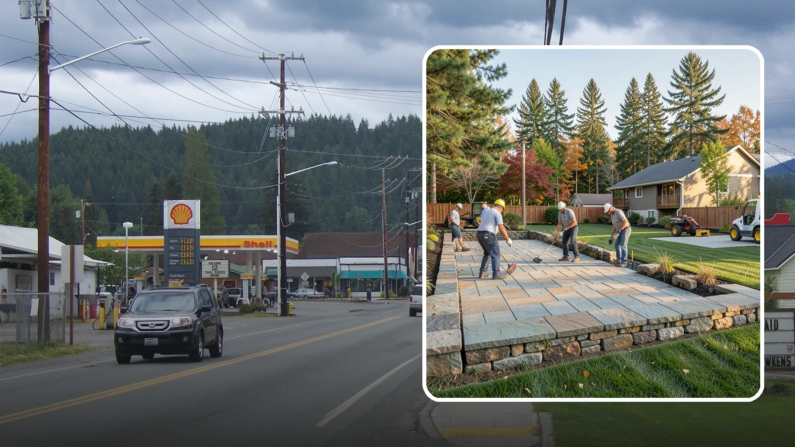 Stone Wall Installation in Granite Falls, Snohomish County, WA - We construct natural stone walls that combine timeless appearance with the drainage needed for wet-climate durability.