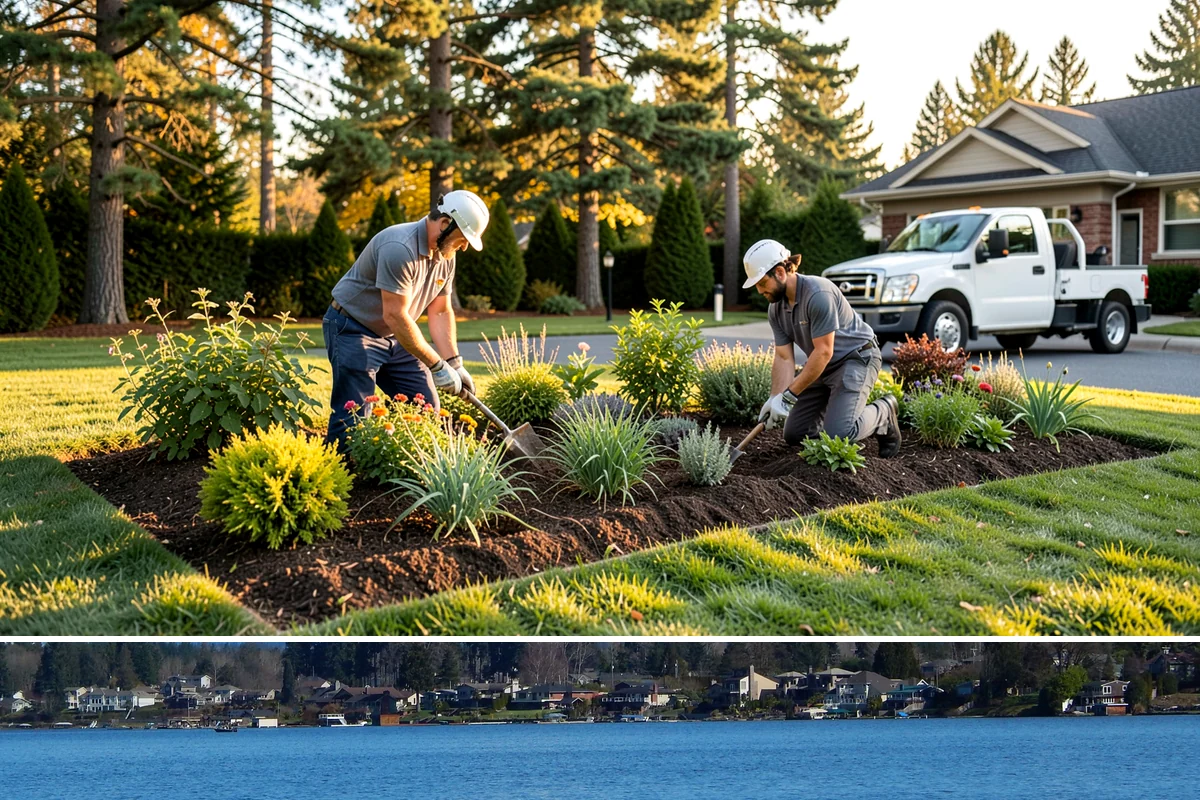 Stone Wall Installation in Lake Stevens, Snohomish County, WA - The dry summer months ease excavation and stone setting, and let any mortar cure properly before the return of persistent rain.