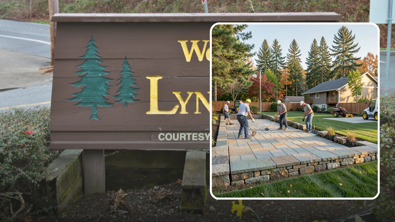 Stone Wall Installation in Lynnwood, Snohomish County, WA - We construct natural stone walls that combine timeless appearance with the drainage needed for wet-climate durability.