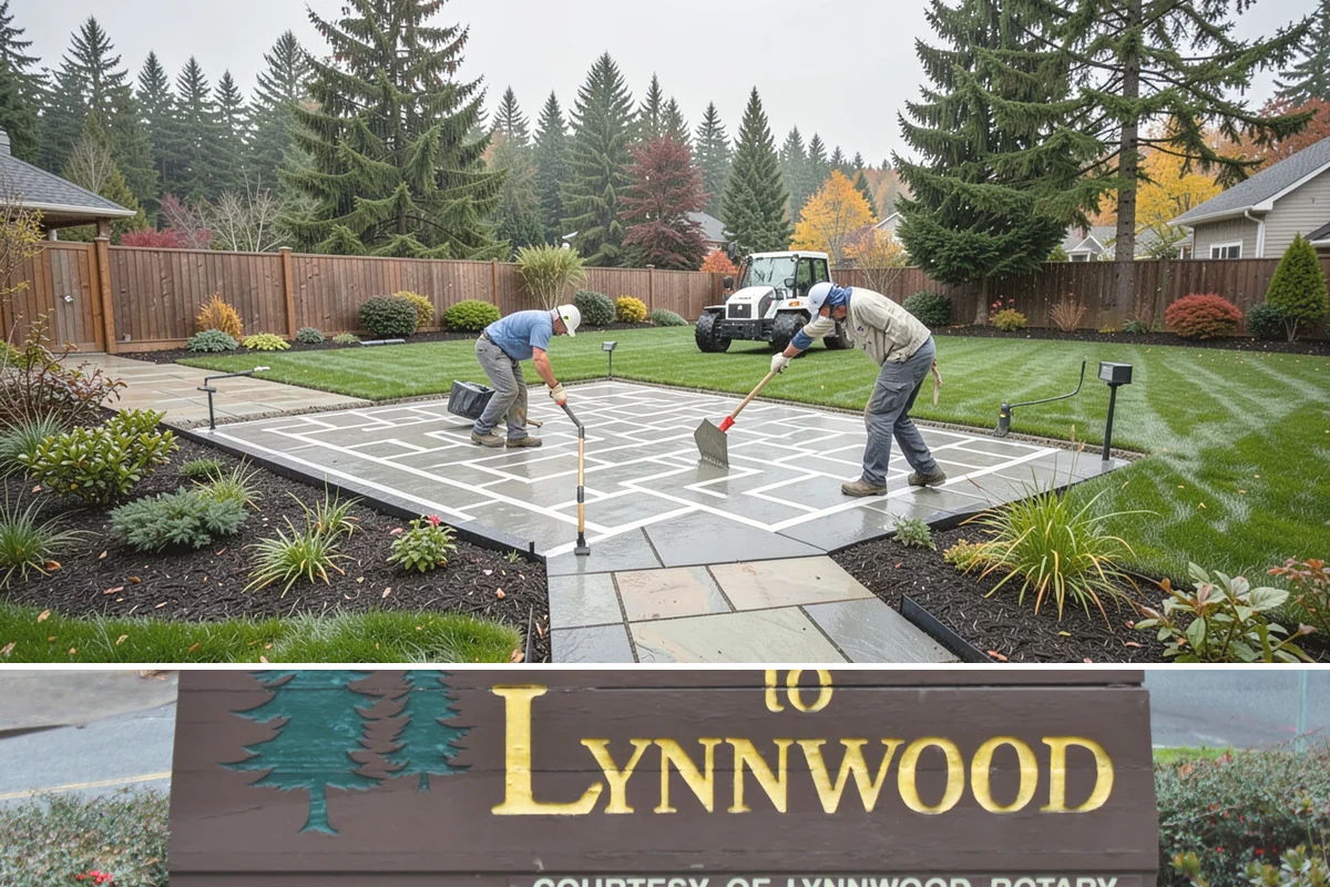 Stone Wall Installation in Lynnwood, Snohomish County, WA - The dry summer months ease excavation and stone setting, and let any mortar cure properly before the return of persistent rain.