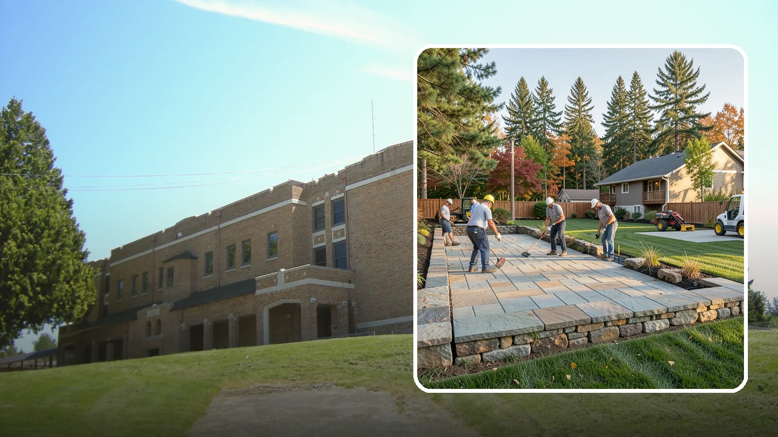 Stone Wall Installation in Maple Valley, King County, WA - We construct natural stone walls that combine timeless appearance with the drainage needed for wet-climate durability.